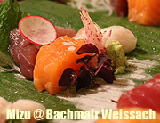 japanisch essen am Tegernsee: die „Mizu Sushi-Bar" im Bachmair Weissach @ Rottach-Egern hatte zur Eröffnungsparty am 24.07.2015 gebeten. Infos & Video (©Foto: Martin Schmitz)